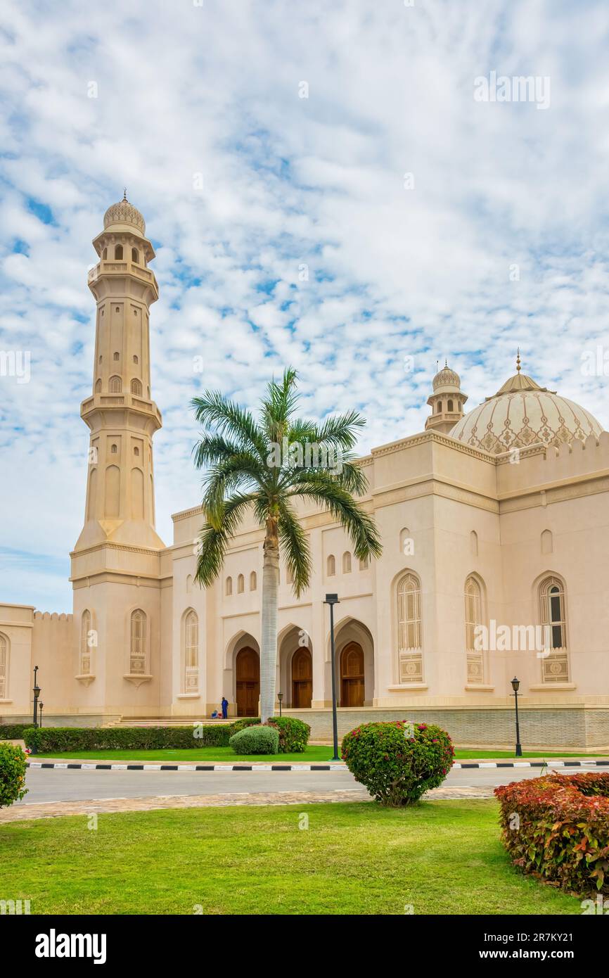 Sultan-Qaboos-Moschee in Salalah, Gouverneur von Dhofar, Oman. Stockfoto