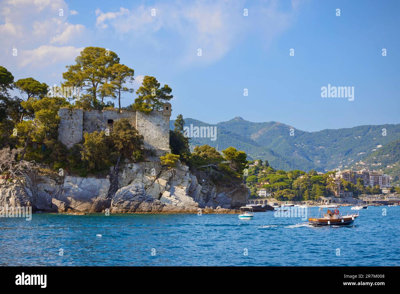 Castello di Punta Pagana, Ligurien, Italien Stockfoto