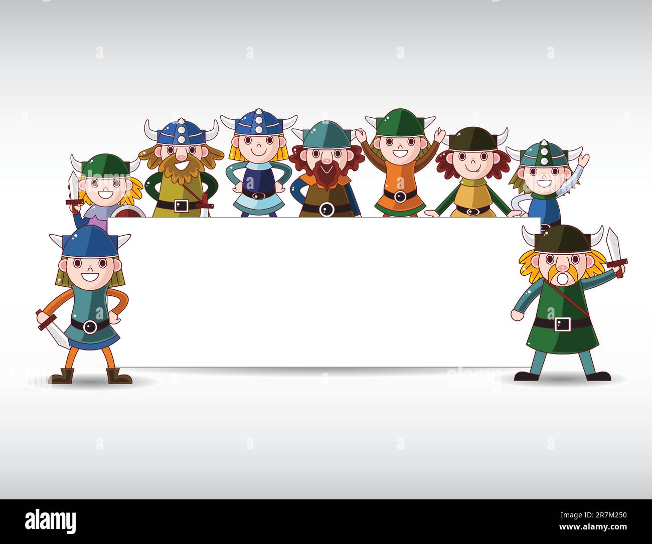 Wikinger Caton Cartoon wikinger Stock-Vektorgrafiken kaufen - Alamy
