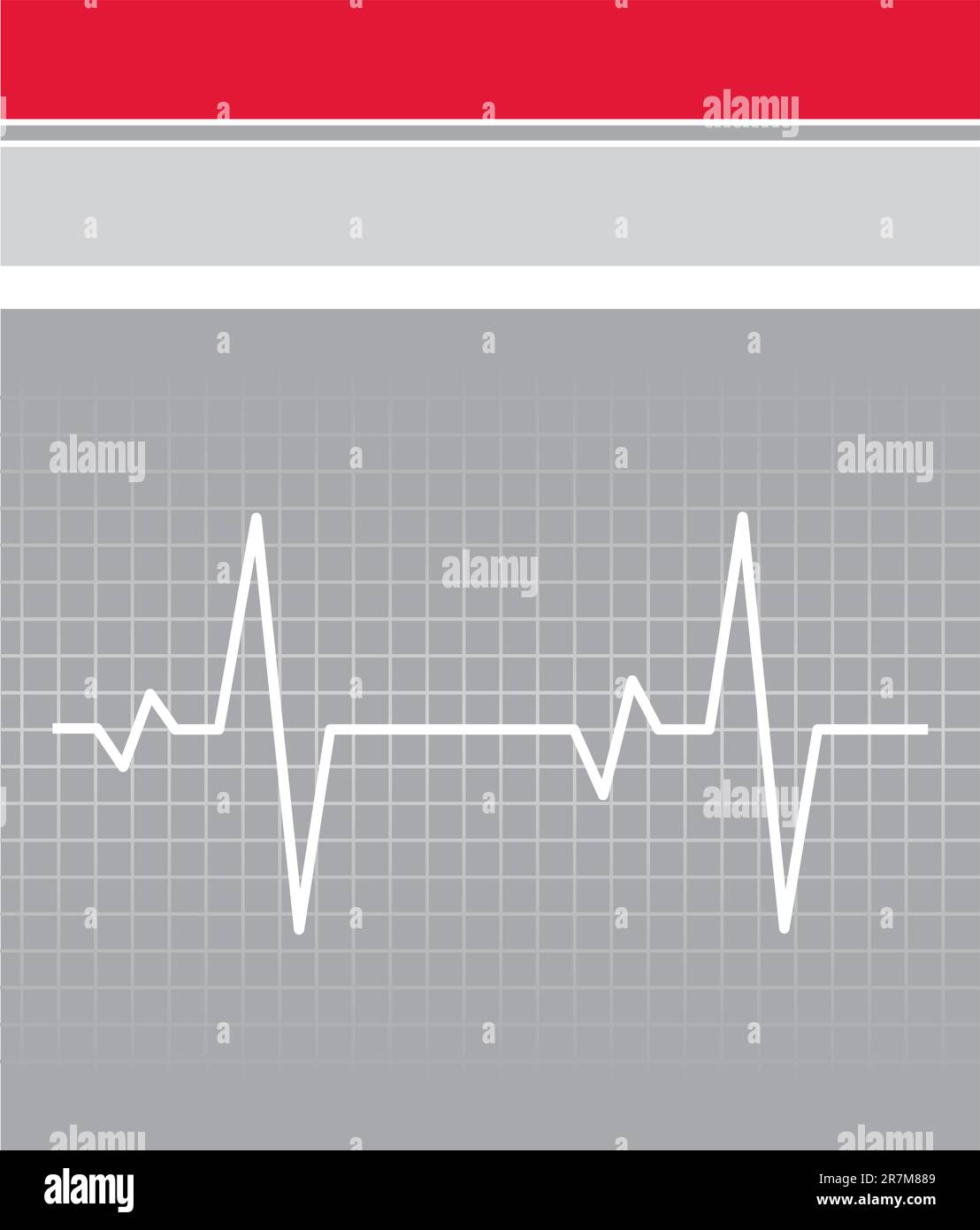 Buchumschlag mit dem Kardiogramm. Vektordarstellung Stock Vektor