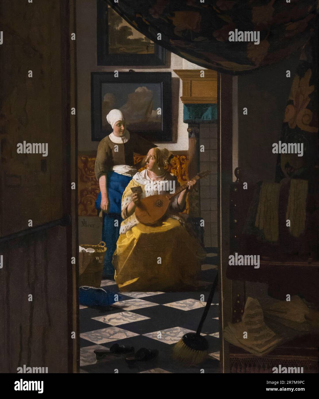 Der Liebesbrief, Johannes Vermeer, circa 1669-70, Rijksmuseum, Amsterdam, Niederlande, Europa, Stockfoto