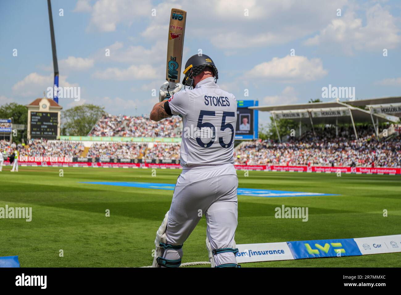 Birmingham, England. 16. Juni 2023. Ben Stokes aus England schlägt beim ersten Ashes-Test in Edgbaston. Das Bild sollte lauten: Ben Whitley/Alamy Live News. Stockfoto