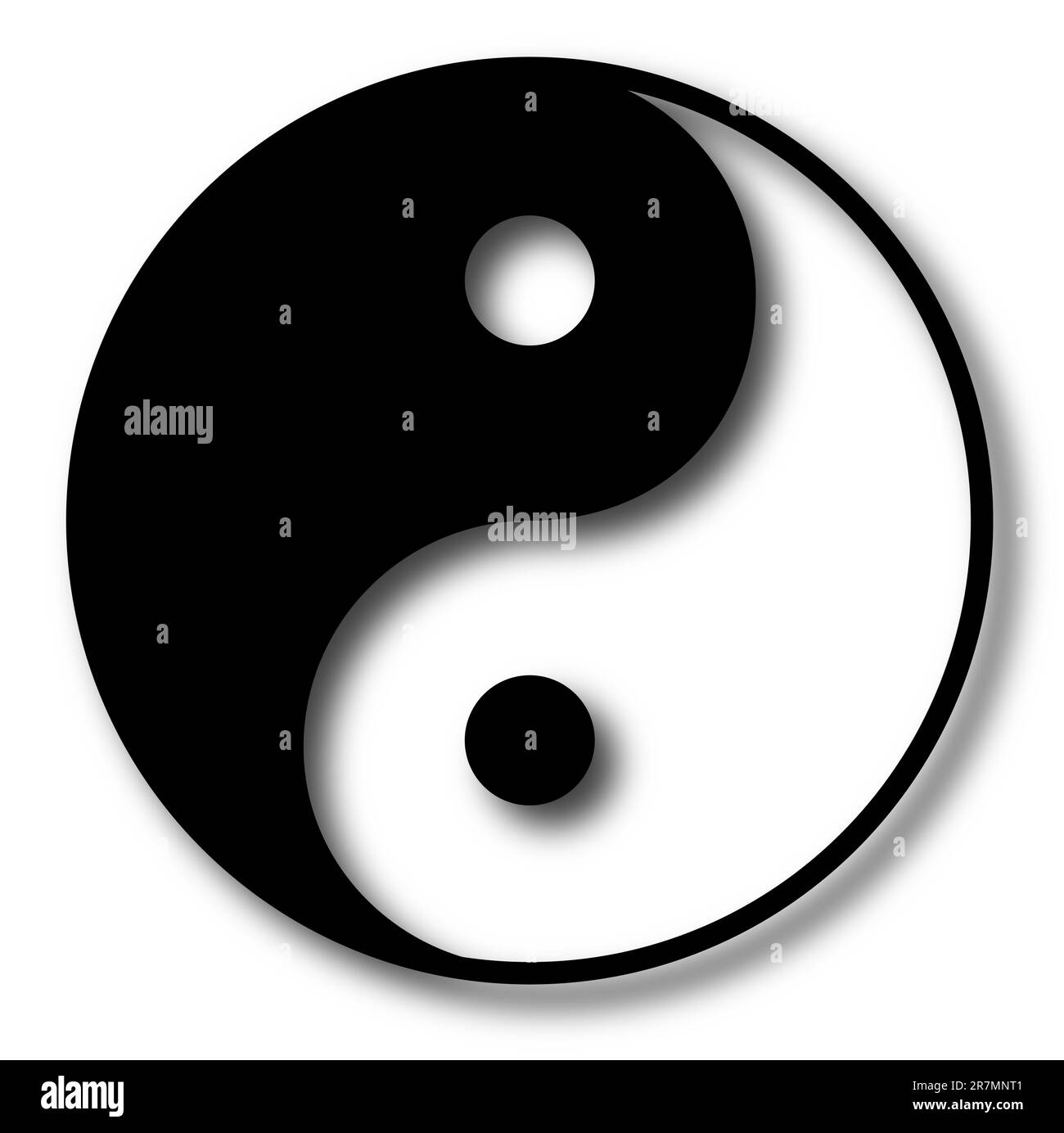 Yin-Yang-Vektordarstellung Stock Vektor