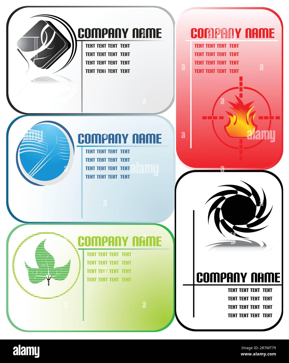 Vektor-Visitenkarte Stock Vektor