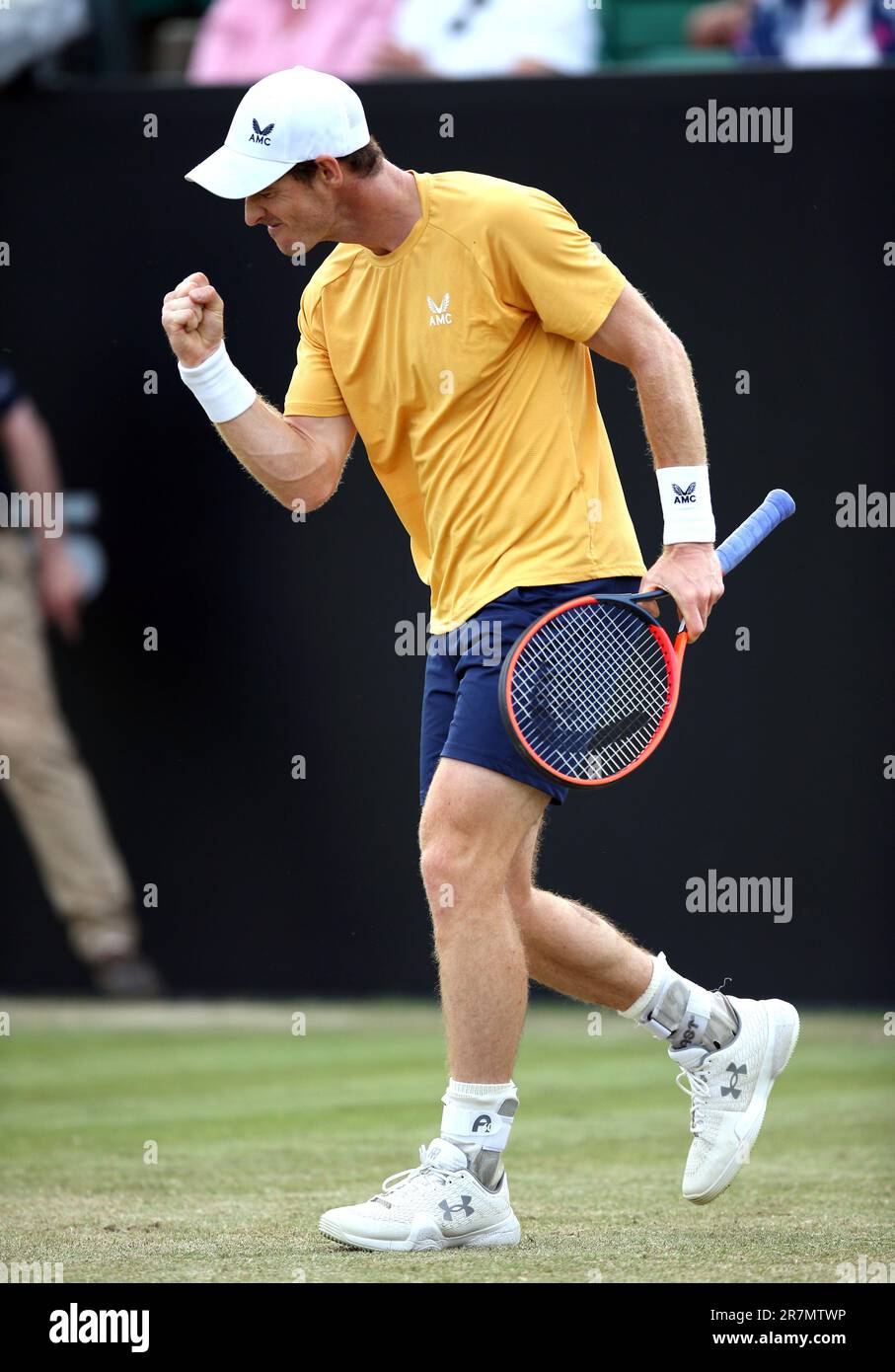 Andy Murray feiert einen Punkt in seinem Viertelfinalspiel gegen