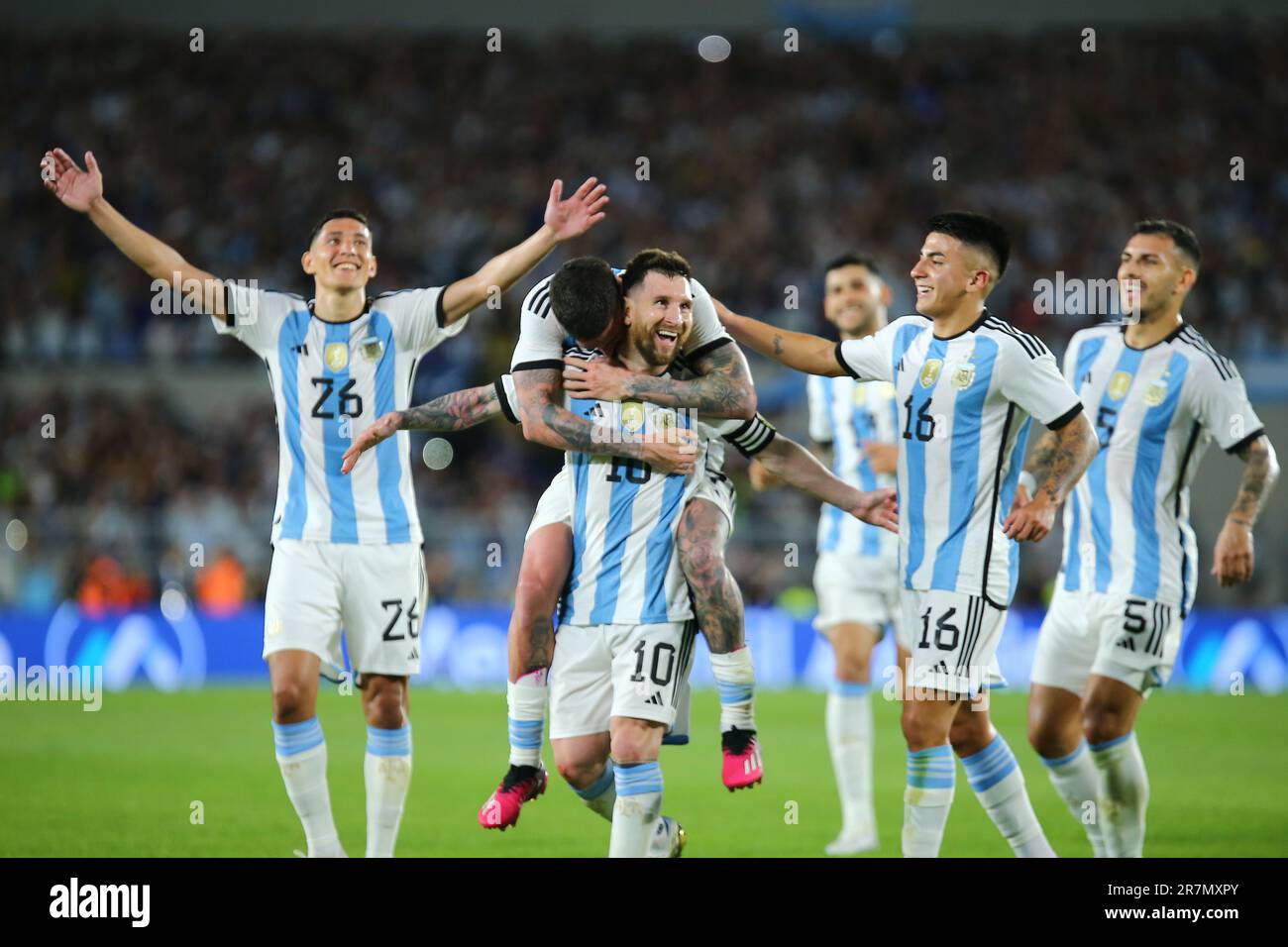Fußballweltmeisterin Der Argentinischen Fußballmannschaft Stockfoto