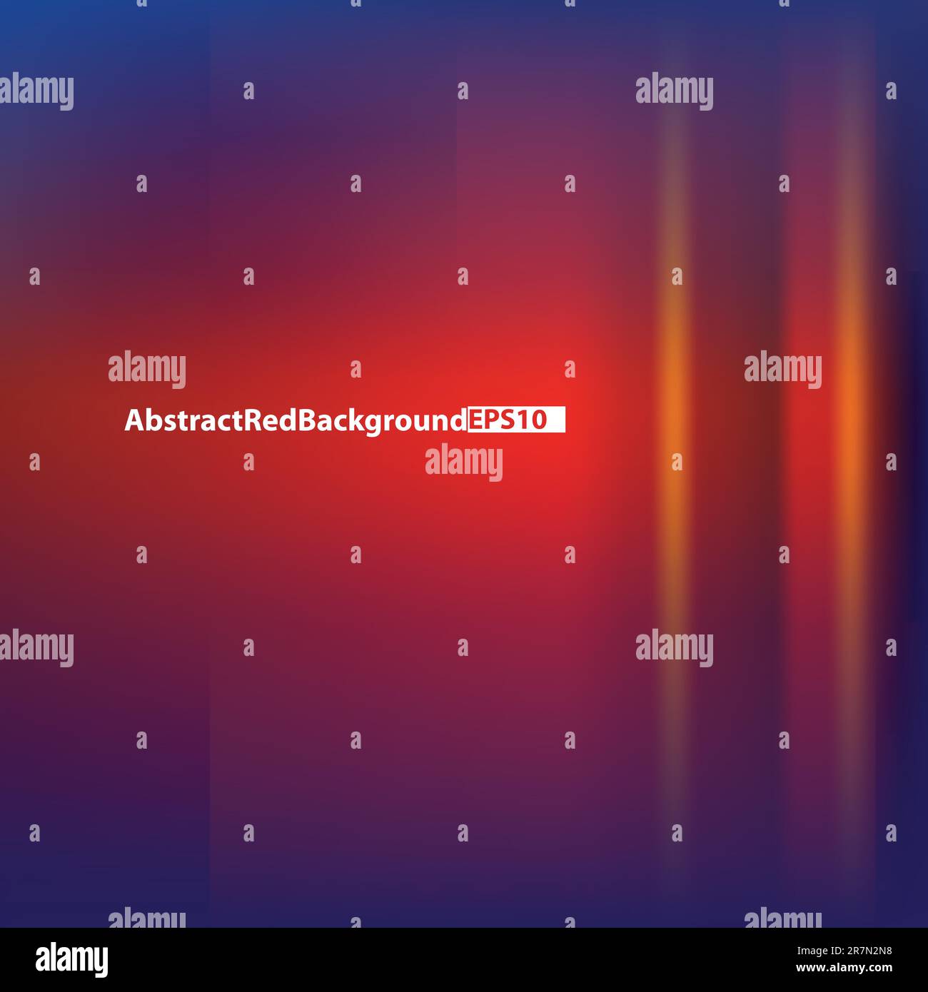 Zusammenfassung Hintergrund mit rotem Licht auf blau Stock Vektor