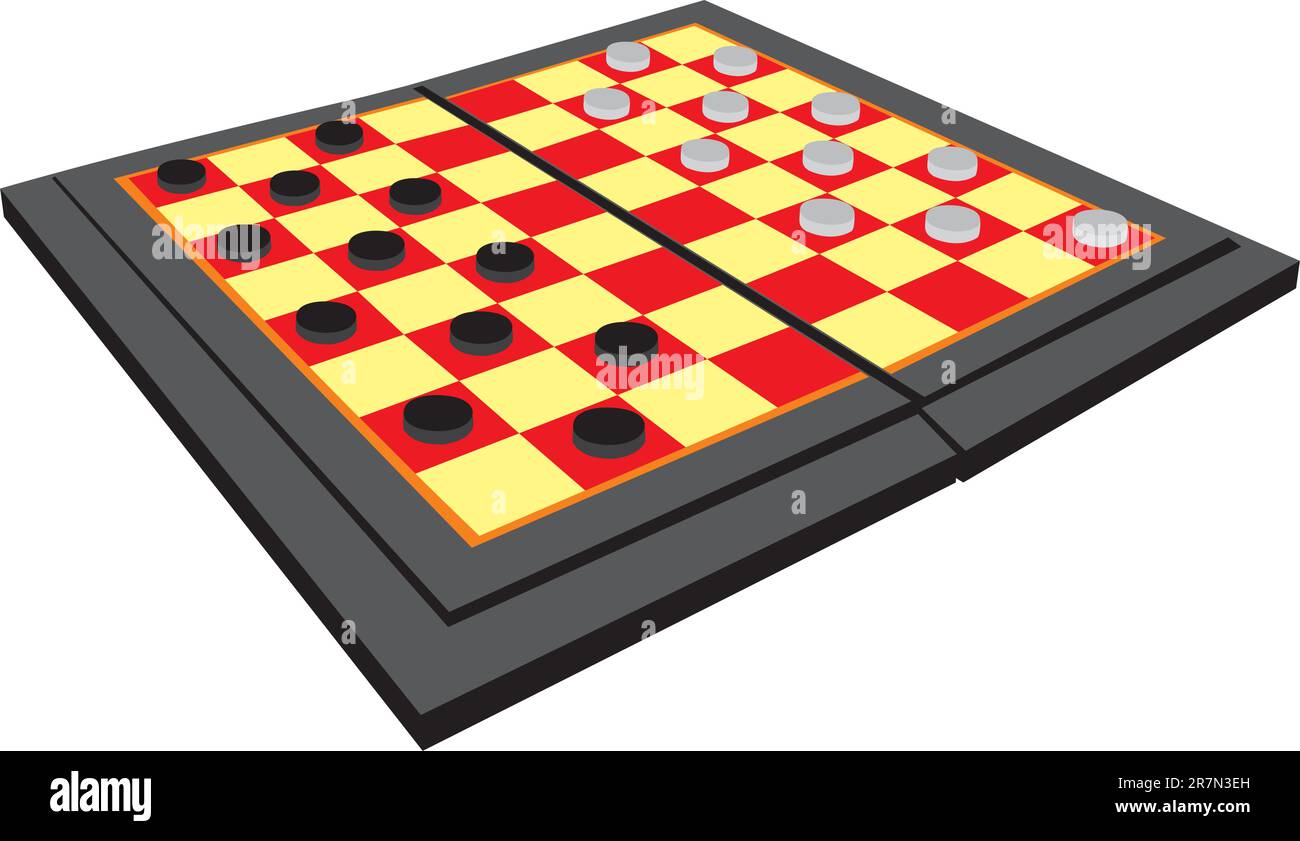 Spiel in Entwürfen. Ein Spielfeld. Glücksspiel Stock Vektor