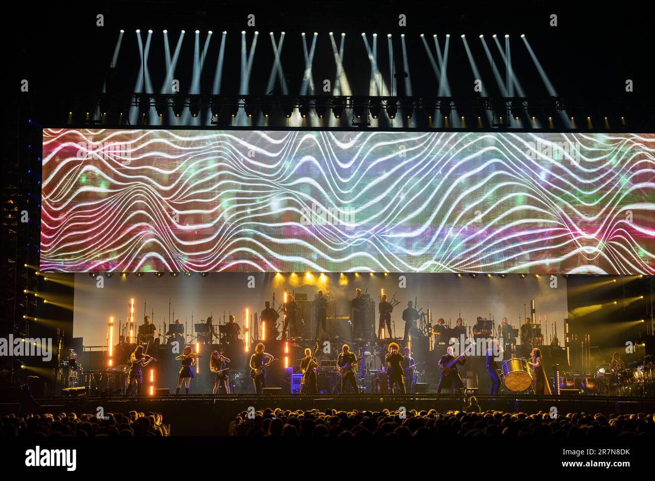 Hans Zimmer Auftritt in der AO Arena Manchester Freitag, 16. Juni 2023 Stockfoto