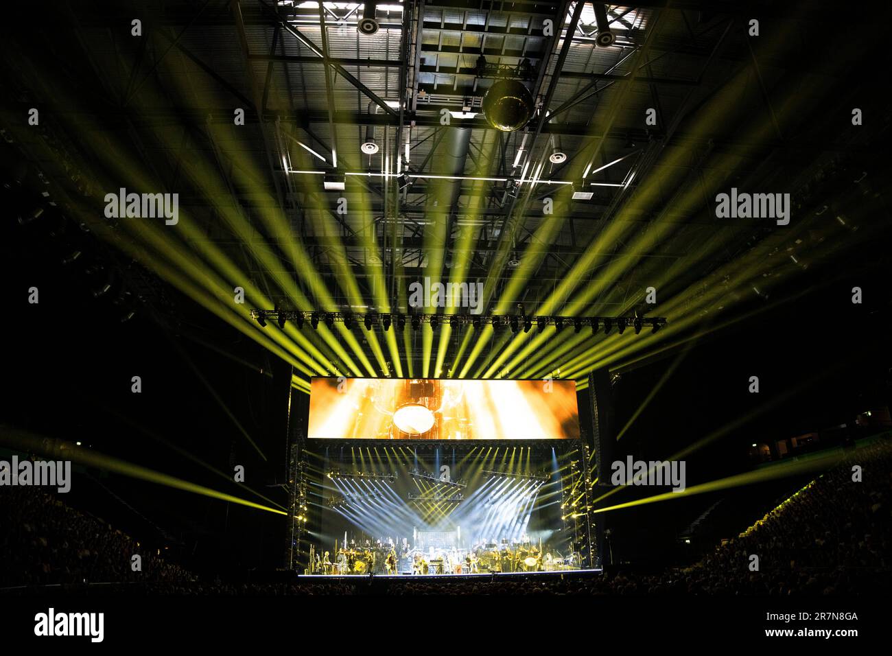 Hans Zimmer Auftritt in der AO Arena Manchester Freitag, 16. Juni 2023 Stockfoto