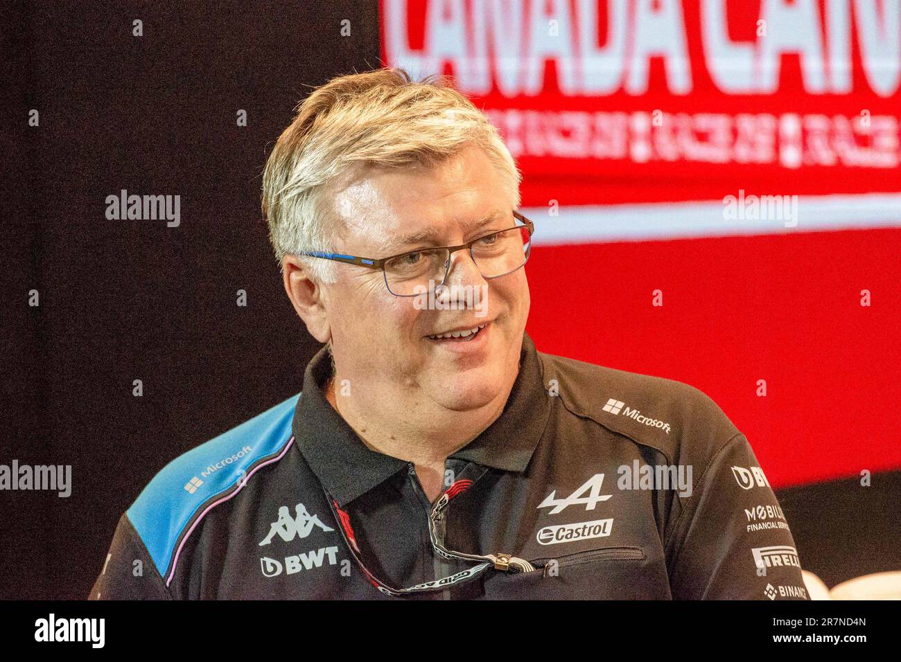 Otmar Szafnauer (USA) - Alpine F1 Team Principal.während des day2. Freitags der FORMEL 1 PIRELLI GRAND PRIX DU CANADA 2023 - vom 15. Bis 18. Juni 2023 in Montreal, Quebec, Kanada(Kreditbild: © Stefano Facchin/Cal Sport Media) Stockfoto