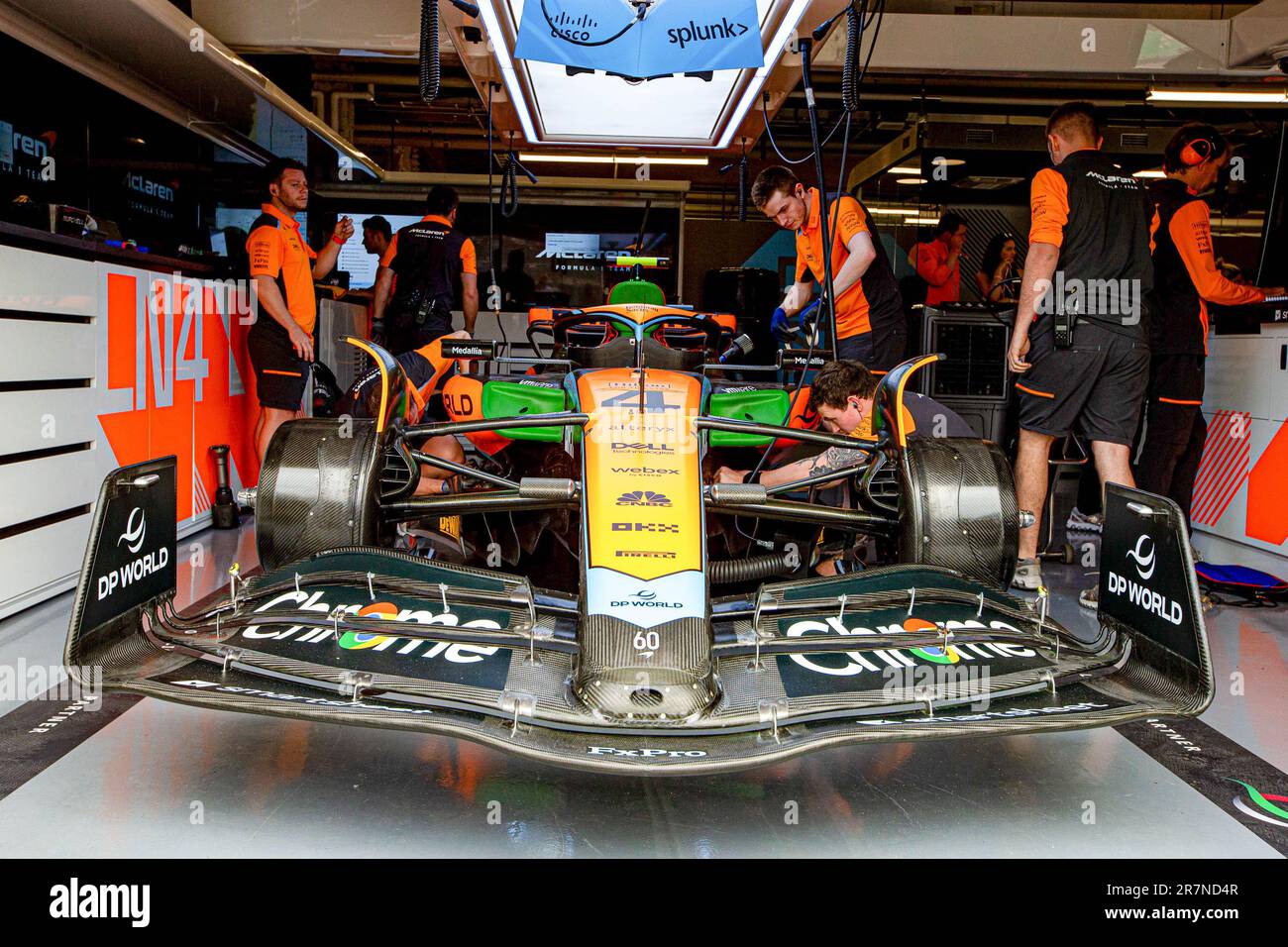 McLaren F1 Team.am Freitag, day2 Uhr, der FORMEL 1 PIRELLI GRAND PRIX DU CANADA 2023 - vom 15. Bis 18. Juni 2023 in Montreal, Quebec, Kanada Stockfoto