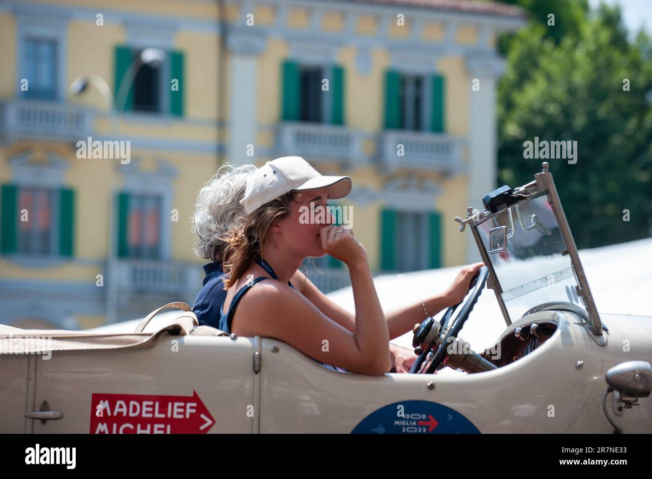 „Mille Miglia 2023: Speed, Heritage, and Automotive Excellence“ Stockfoto