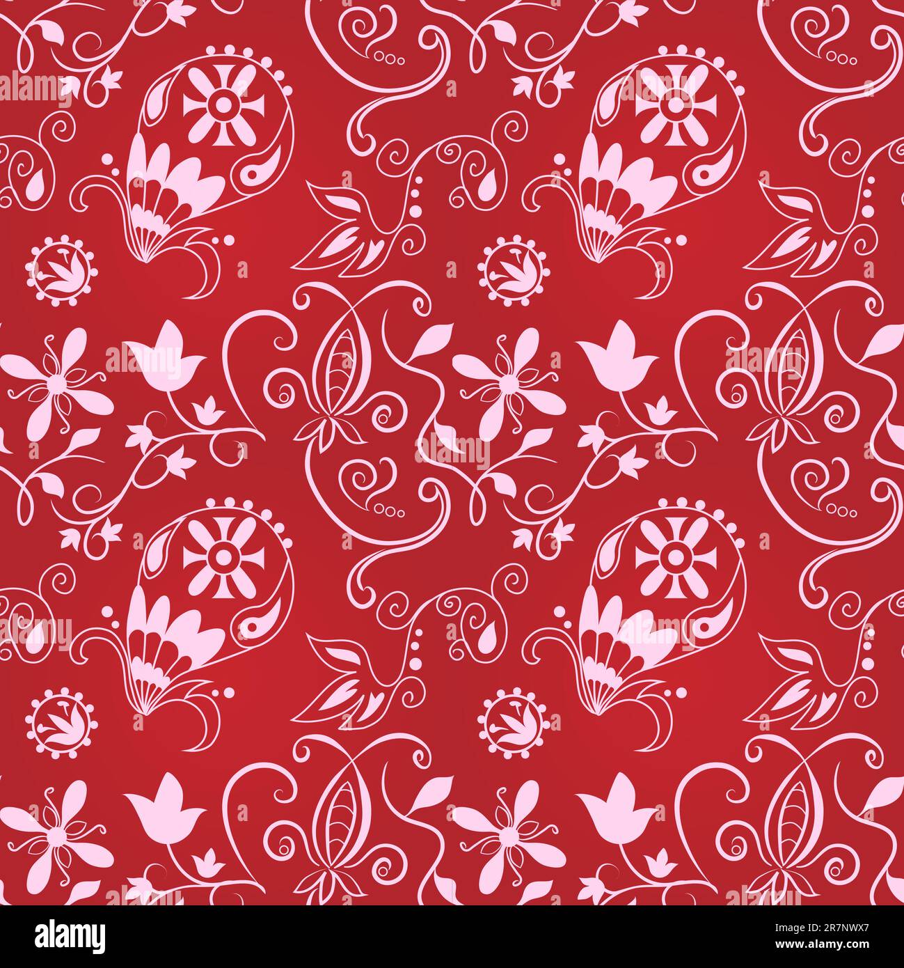 Nahtloses Paisley-Muster für Ihr Hintergrunddesign Stock Vektor