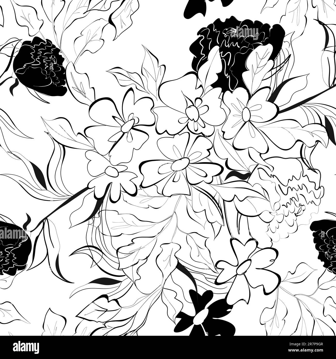 Sommerliche, nahtlose Tapete Stock Vektor