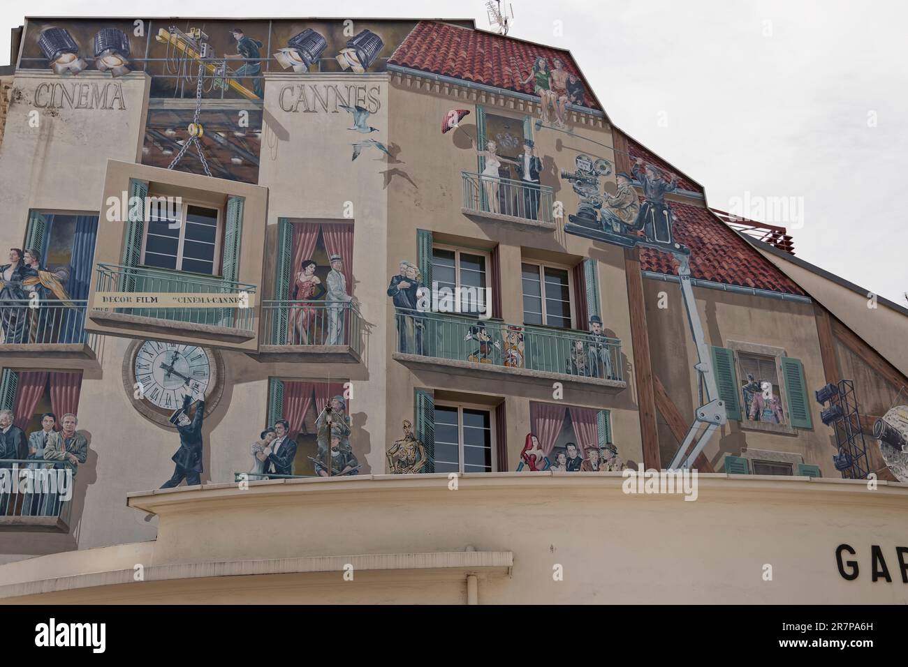 Cannes, Frankreich. 18. Mai 2023. Blick auf den Busbahnhof von Cannes während des Internationalen Filmfestivals 76. Stockfoto