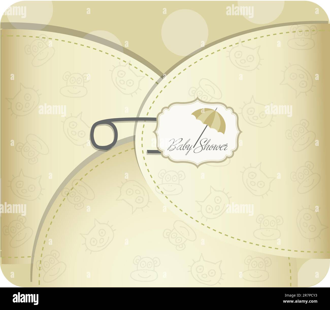 neue Baby Ankündigung Stock Vektor