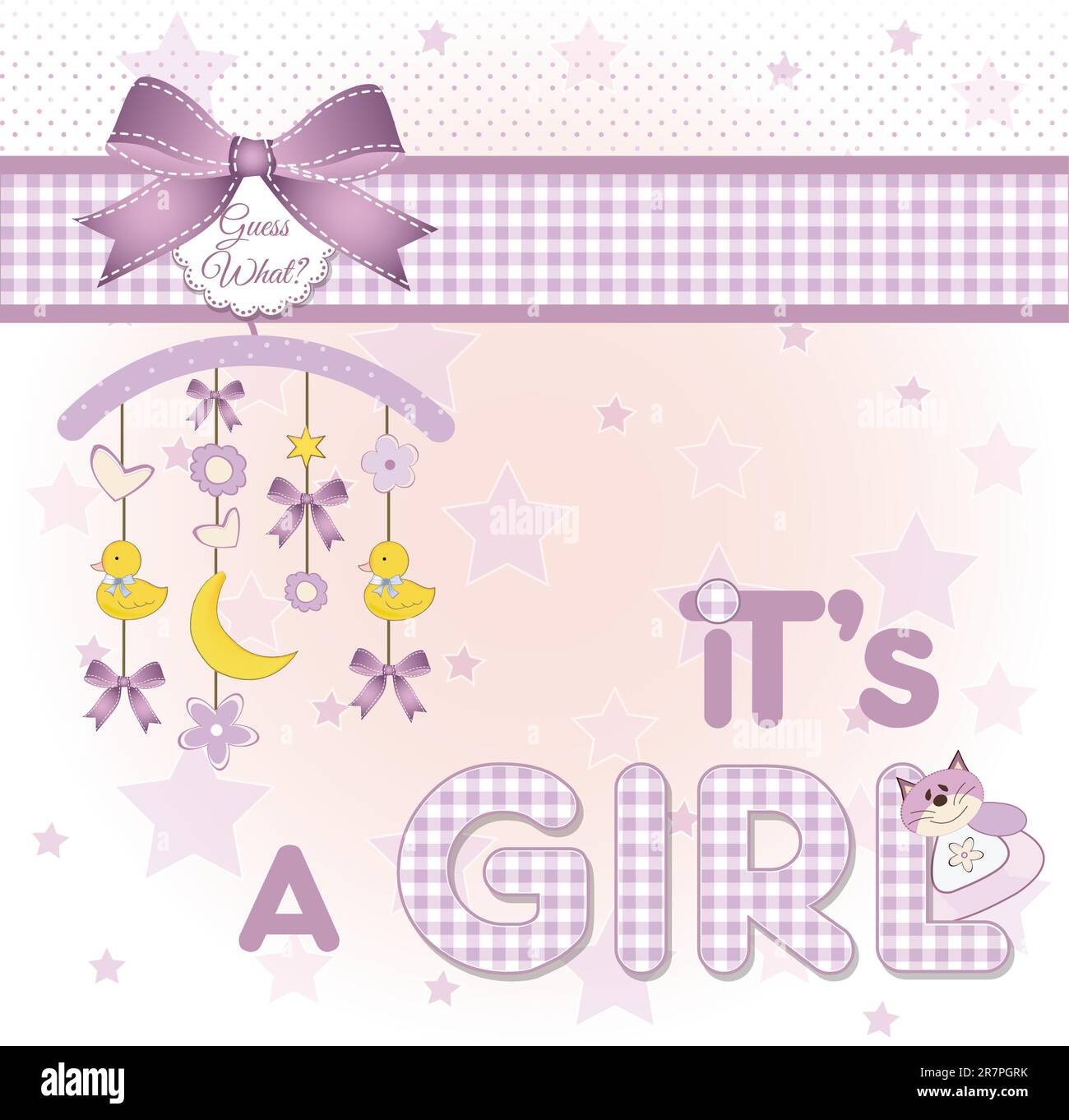 Baby Ankündigung Stock Vektor