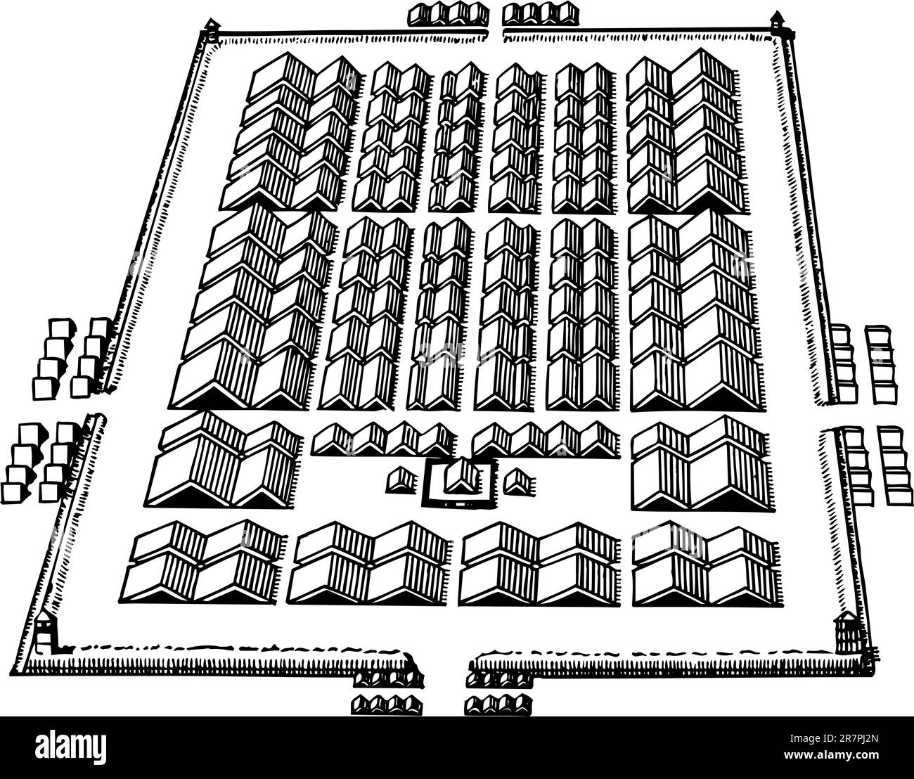 Römische Lager Stock Vektor