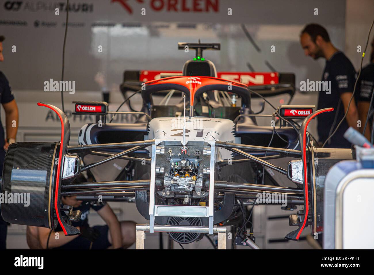 Scuderia AlphaTauri Auto am 1. Tag DER FORMEL 1 PIRELLI GRAND PRIX DU CANADA 2023 - vom 15. Bis 18. Juni 2023 in Montreal, Quebec, Kanada Stockfoto