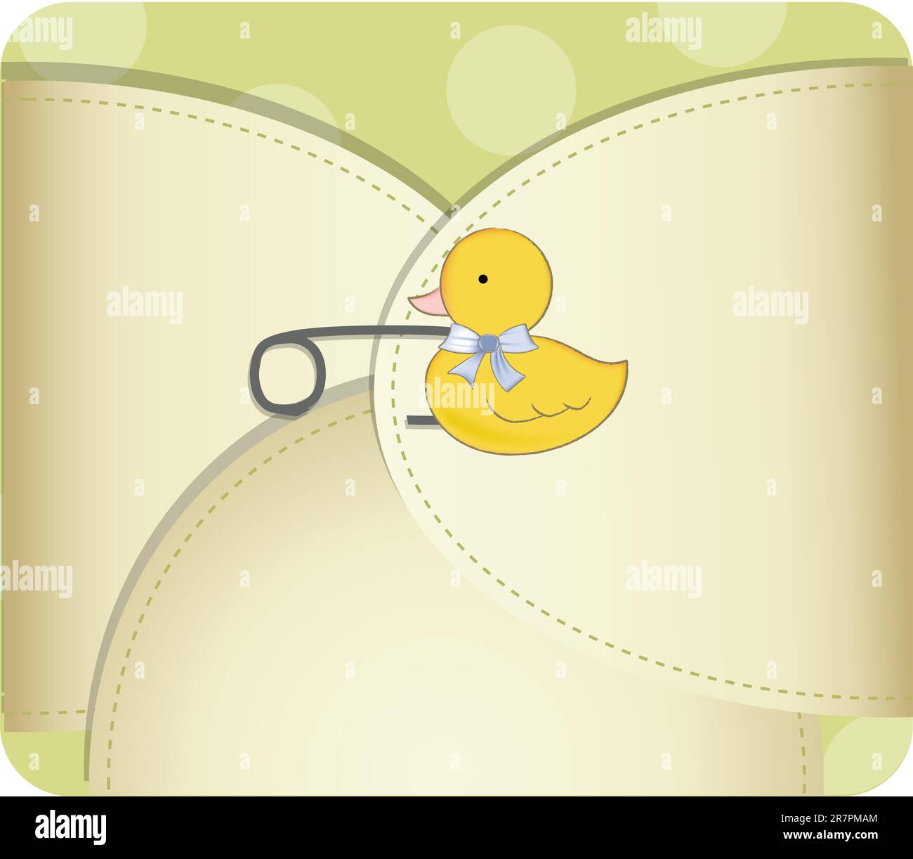 neue Baby Ankündigung Stock Vektor