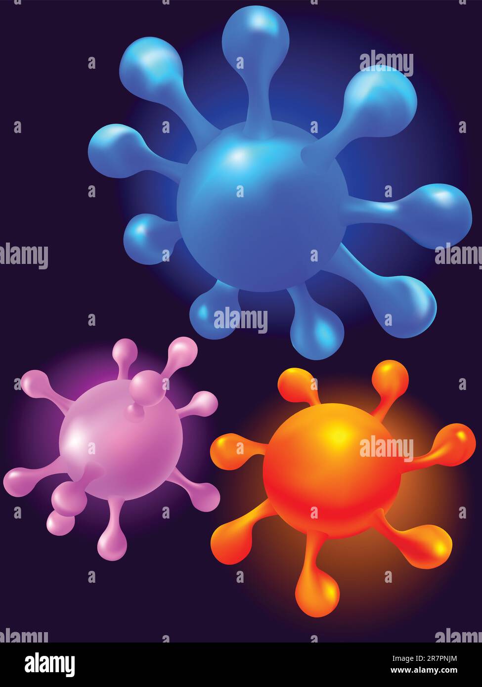 Abstrakte Blots Referenzkreise - Konstruktionselemente in einem Vektor Stock Vektor