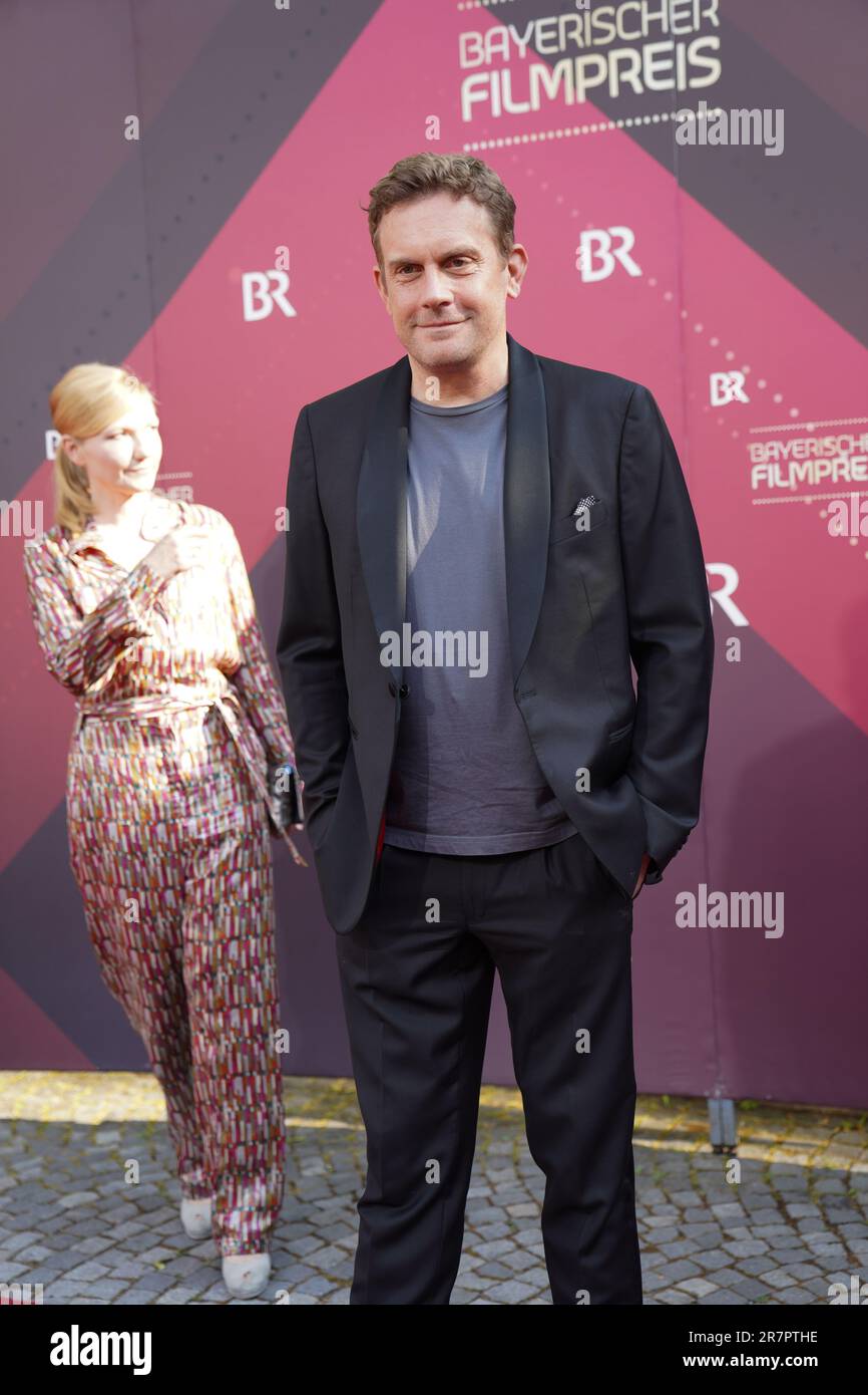 Sebastian Bezzel und Johanna Christine nehmen am 16. Juni 2023 in München am Bayerischen Filmpreis 2023 (Bayerischer Filmpreis) in Prinzregententheater Teil. Stockfoto