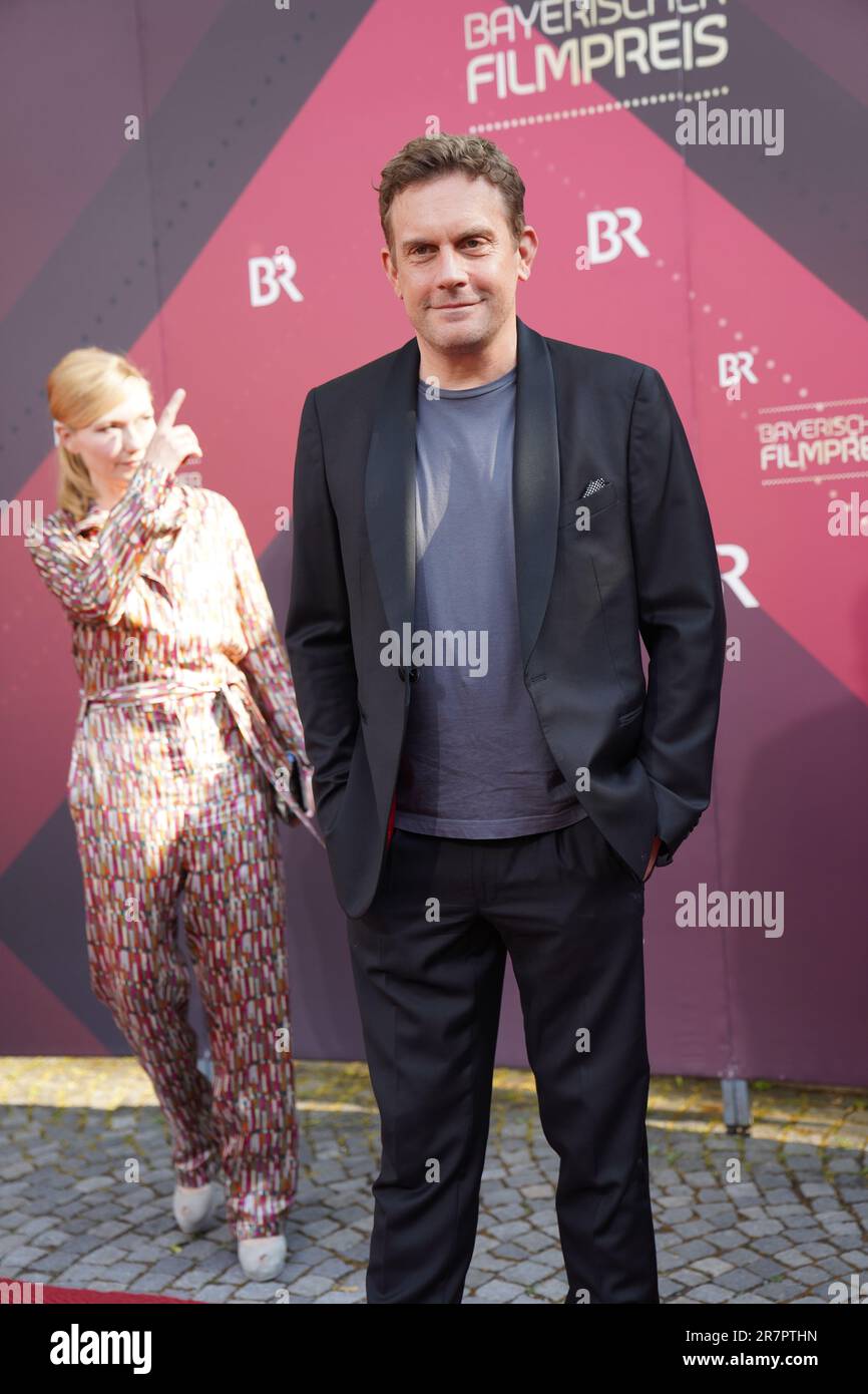 Sebastian Bezzel und Johanna Christine nehmen am 16. Juni 2023 in München am Bayerischen Filmpreis 2023 (Bayerischer Filmpreis) in Prinzregententheater Teil. Stockfoto