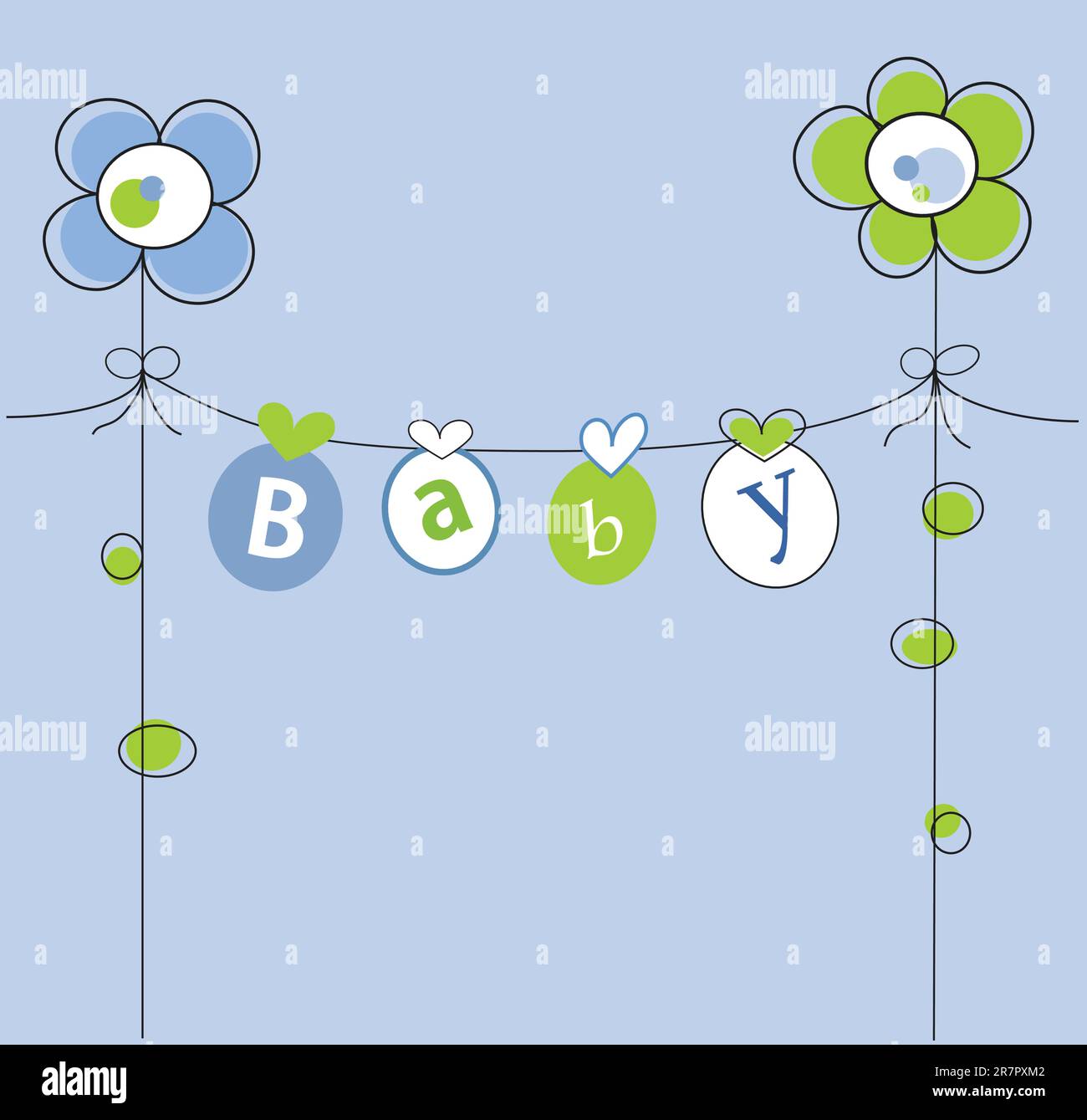 Green baby shower Stock-Vektorgrafiken kaufen - Alamy