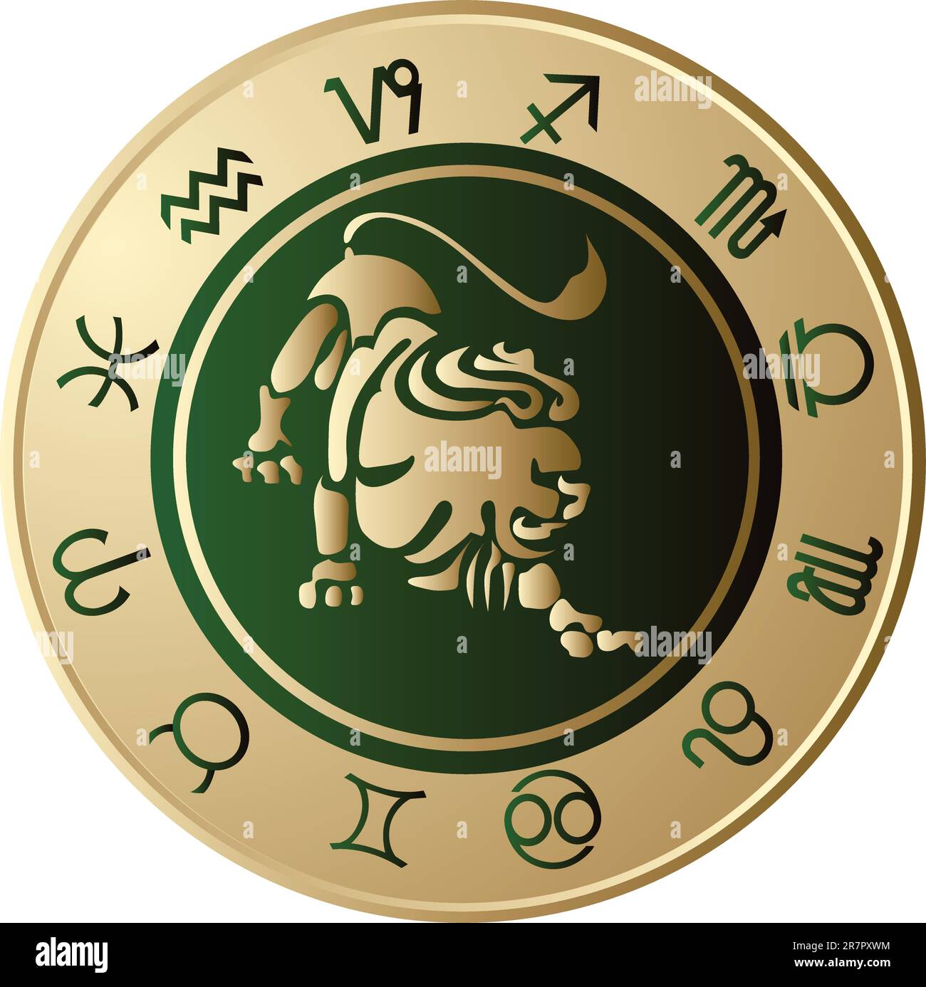Horoskop Löwe Stock Vektor