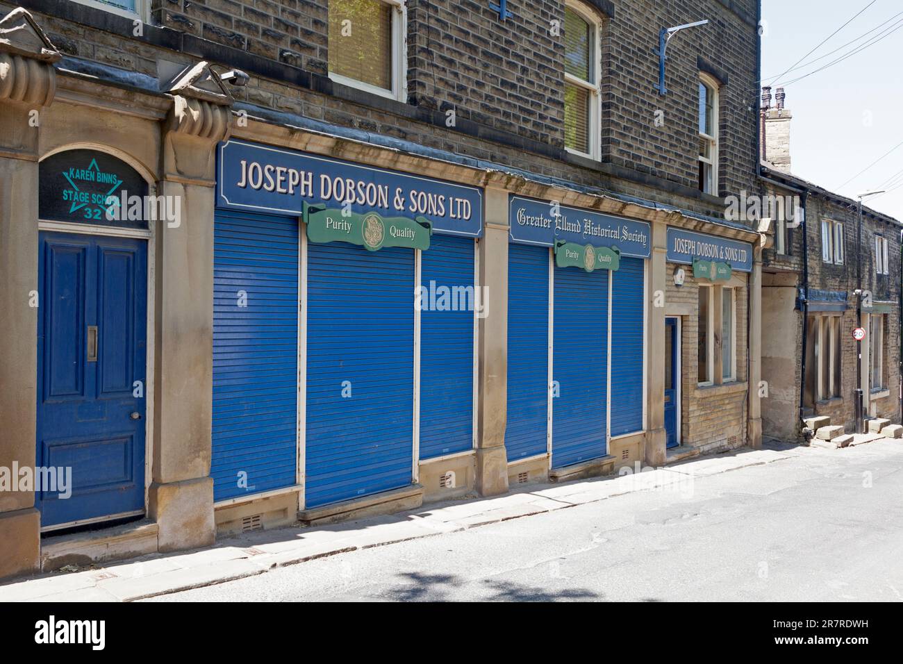 Ehemaliges Gebäude von Joseph Dobson and Sons, Northgate, Elland, West Yorkshire Stockfoto