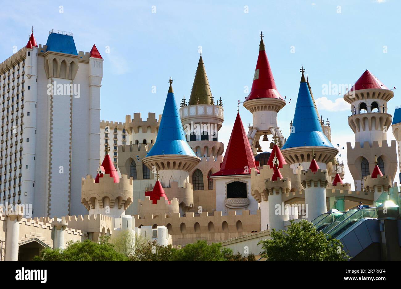 Excalibur Hotel & Casino im Stil eines mittelalterlichen Schlosses Las Vegas Nevada USA Stockfoto