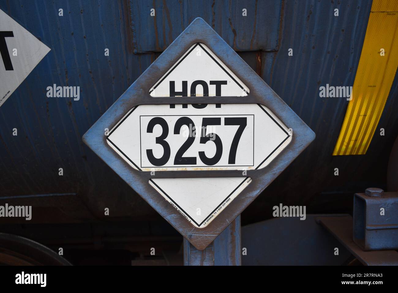 Schild Für Zugwagen Stockfoto