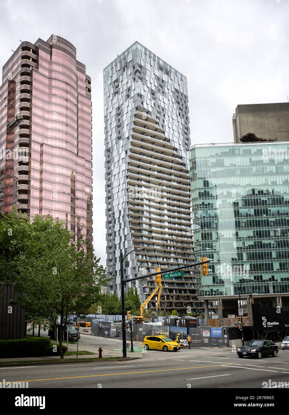 Vancouver House, neo-futuristischer Hochhaus in Vancouver, British Columbia, Kanada, am 31. Mai 2023 Stockfoto