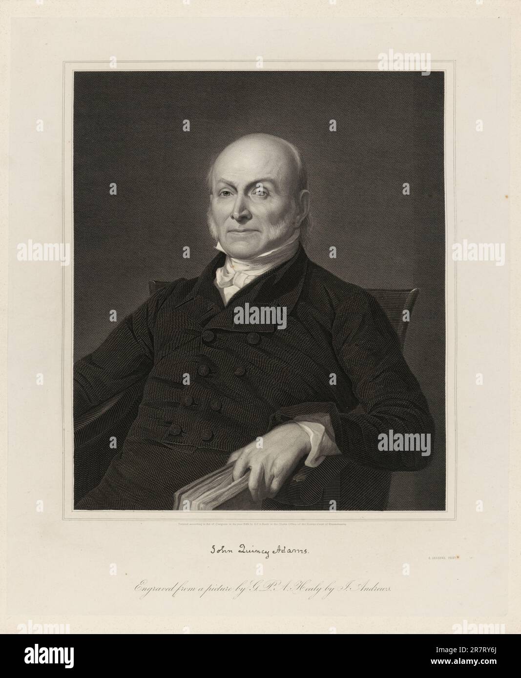 John Quincy Adams 1848 Stockfoto