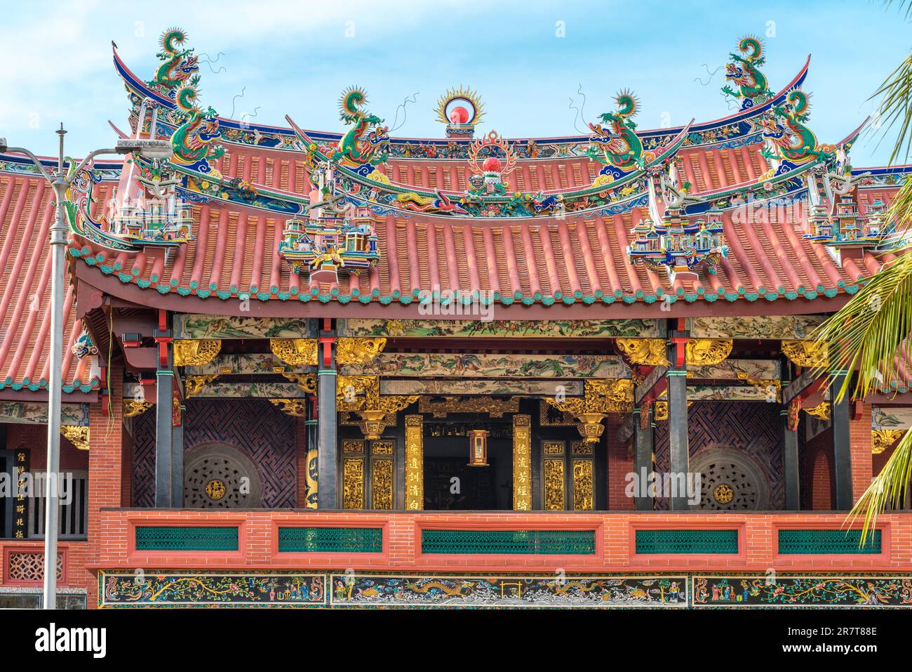 Traditionelle chinesische Architektur in Penang. Yeoh Kongsi, einer der chinesischen Hokkien-Clans in George Town, Penang Stockfoto