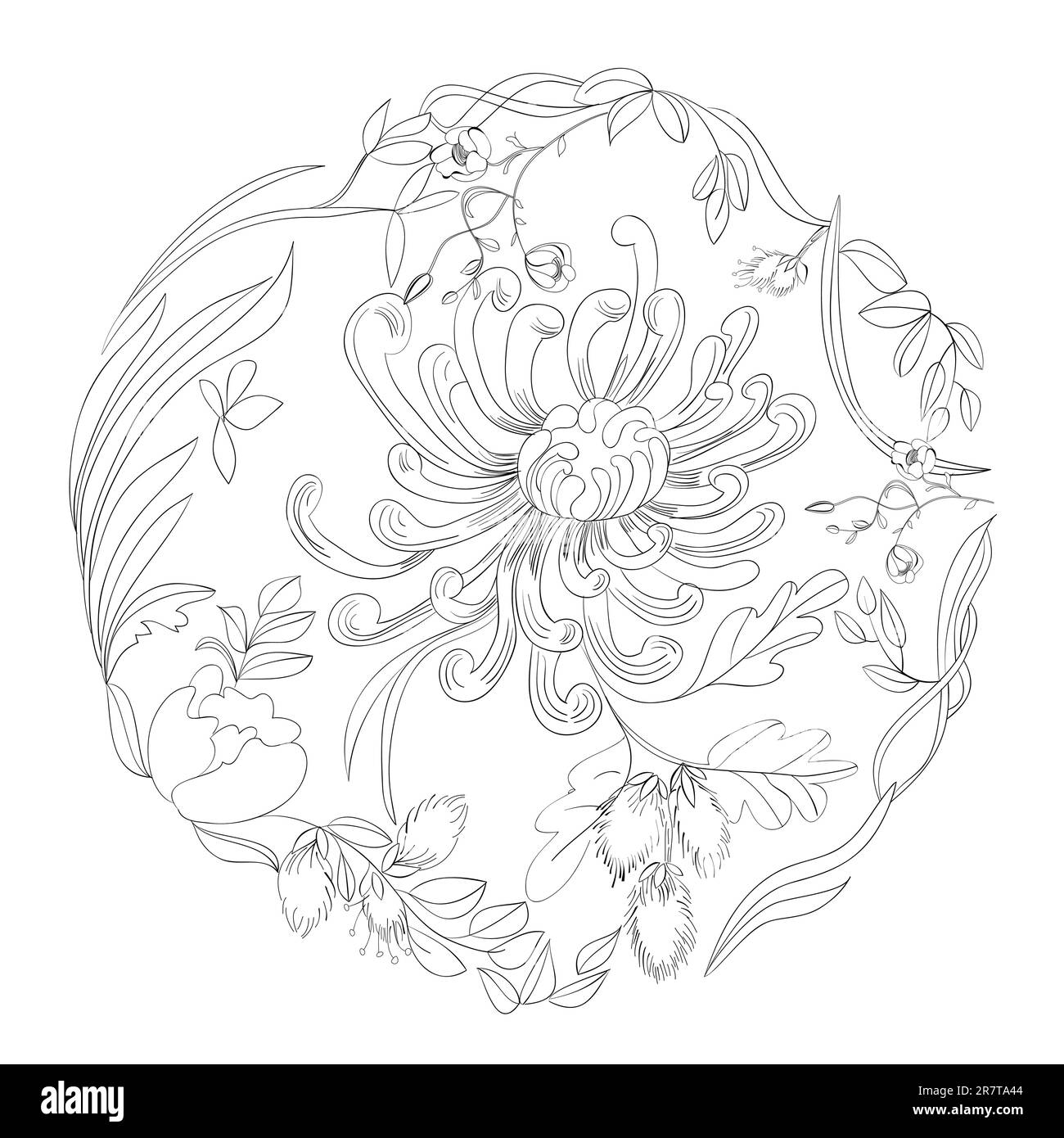 Hintergrund mit Blumenelement Stock Vektor