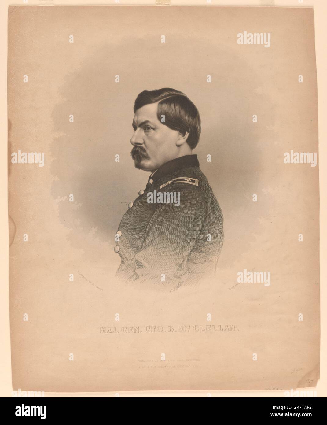 George Brinton McClellan c. 1870 Stockfoto