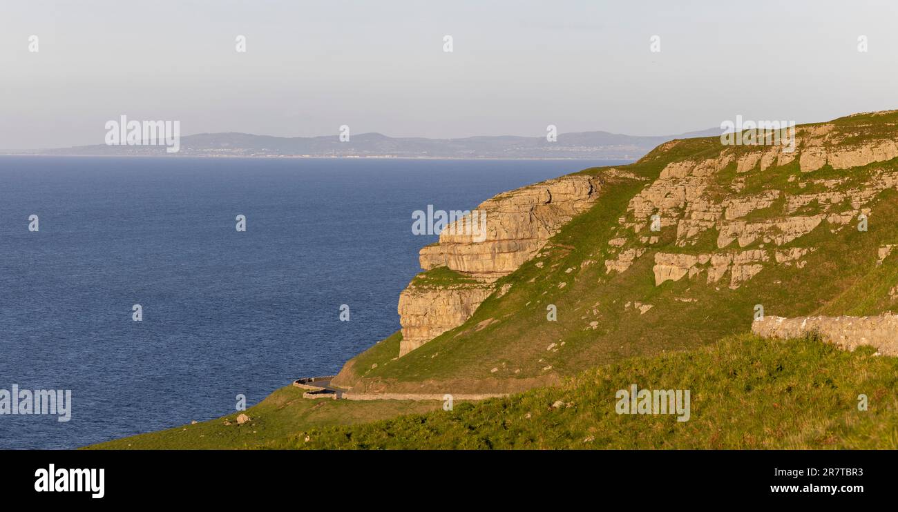 Marine Drive, Panoramic Atlantic Coast Road, Irish Sea, Llandudno, Wales, Vereinigtes Königreich Stockfoto