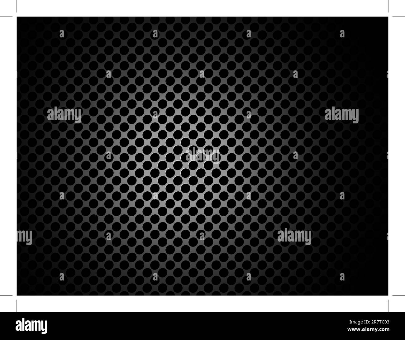 Vektor Texture/Pattern mit Bohrungen und Platz für Inhalte Stock Vektor