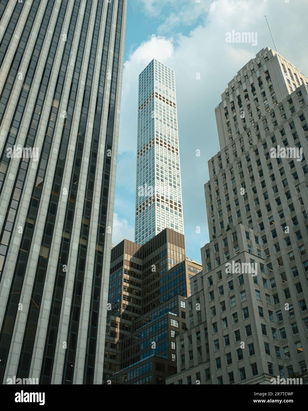 Blick auf 432 Park Ave, Manhattan, New York City Stockfoto