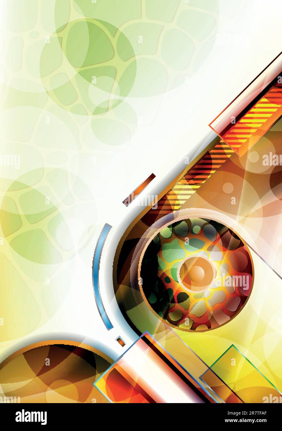 Darstellung des abstrakten Entwurfshintergrunds. Stock Vektor