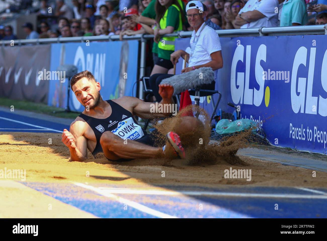 Ratingen, Deutschland, 17.06.2023: World Athletics Combined Events Tour – Gold. Herren Long Jump, Tim Nowak, GER (SSV Ulm 1846) Kredit: NewsNRW / Alamy Live News Stockfoto