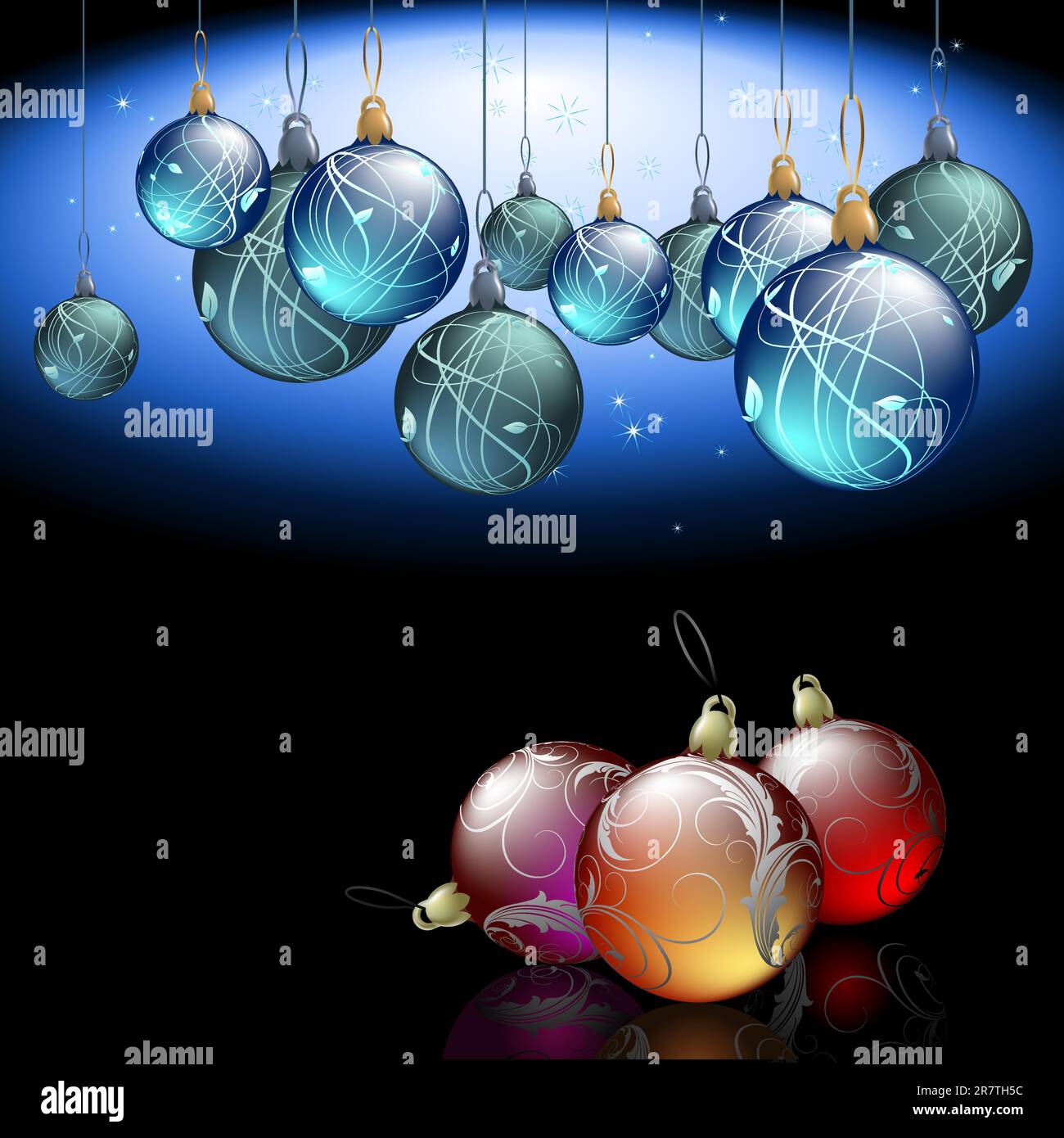 weihnachtshintergrund. Diese Abbildung kann als Designerarbeit nützlich sein Stock Vektor