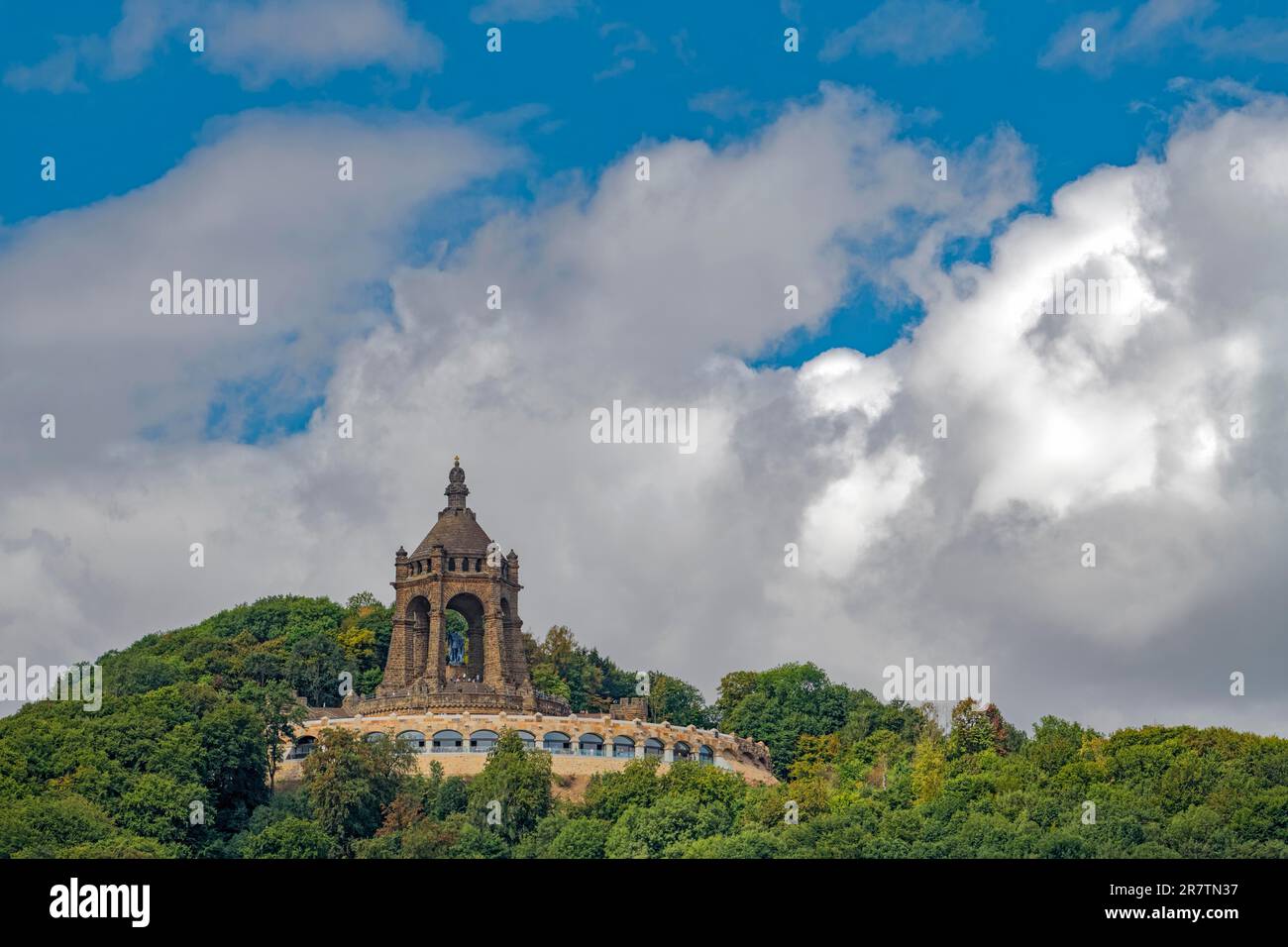 Kaiser-Wilhelm-Denkmal Porta Westfalica Deutschland Stockfoto