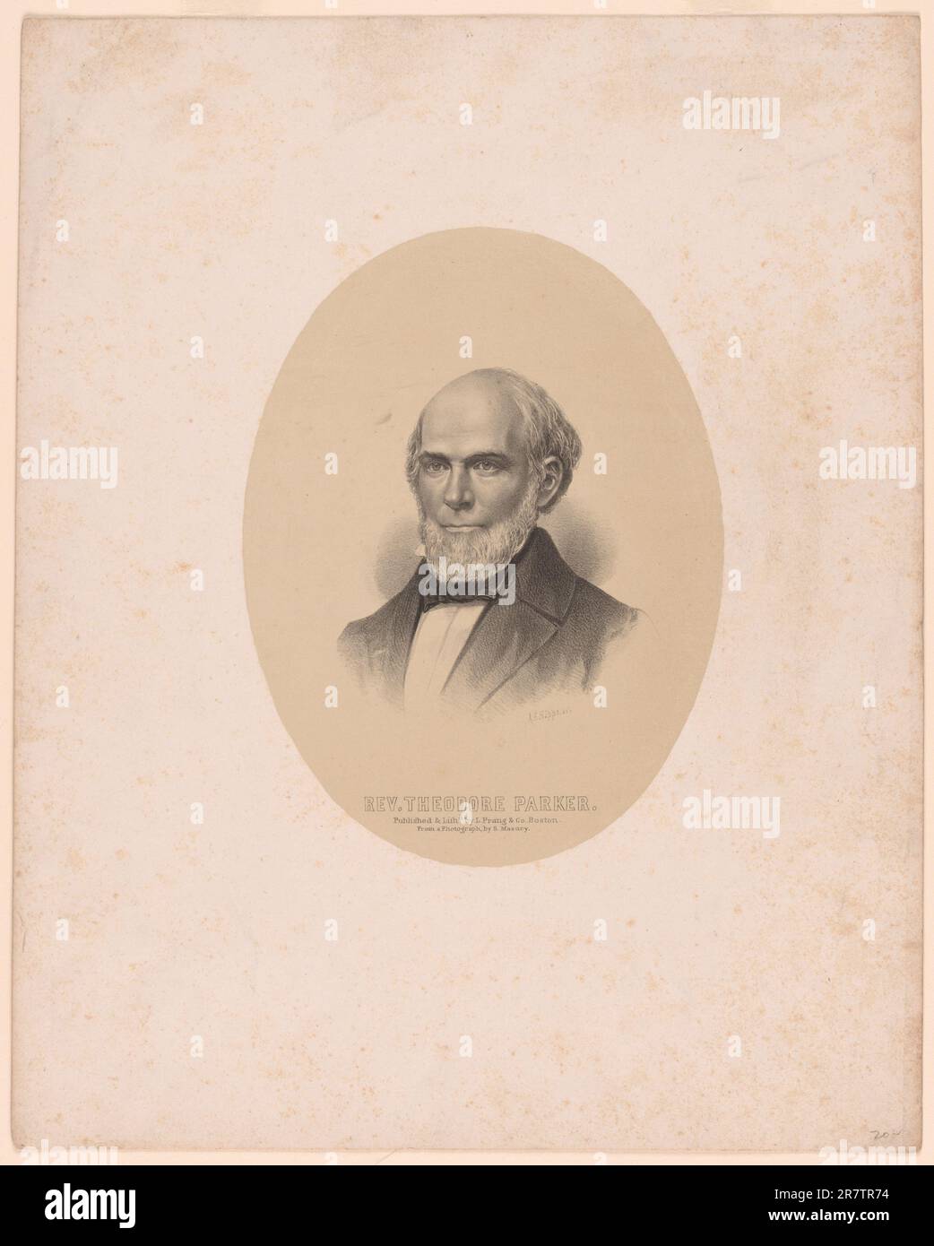 Theodore Parker c. 1861 Stockfoto