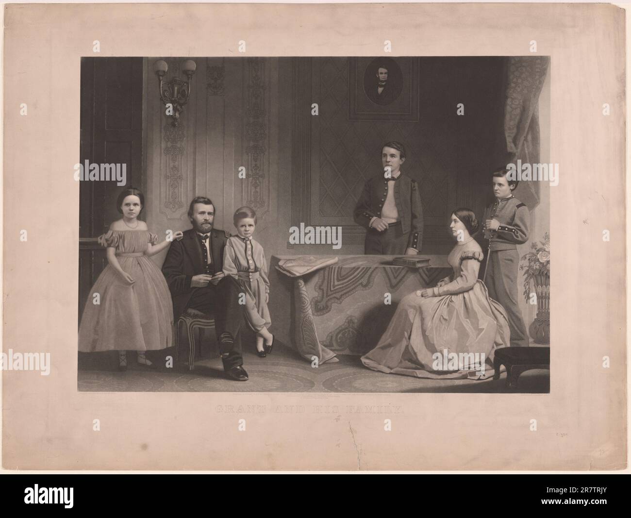 Grant und seine Familie 1867 Stockfoto