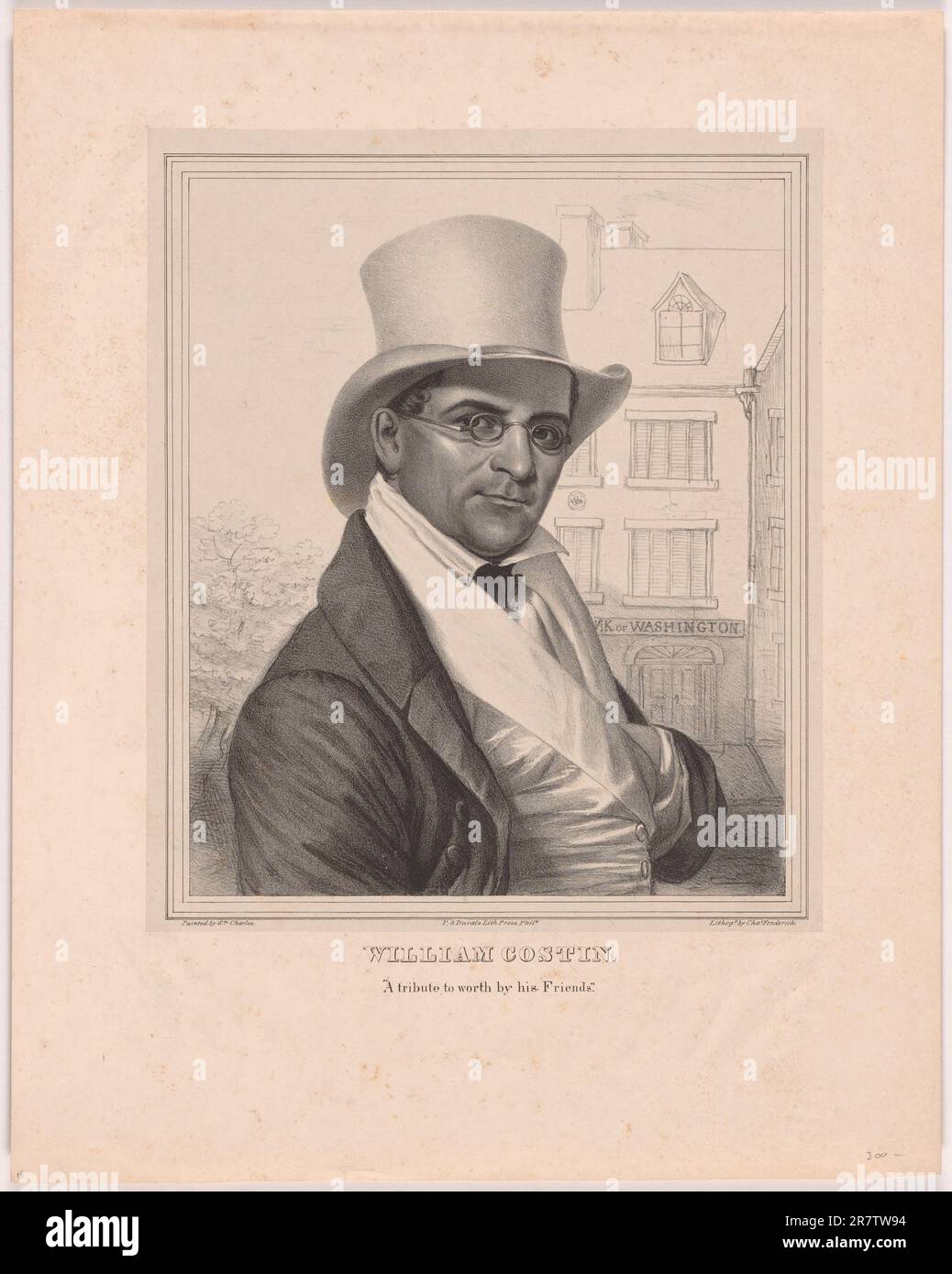 A Tribute to Worth von seinen Freunden c. 1841 Stockfoto