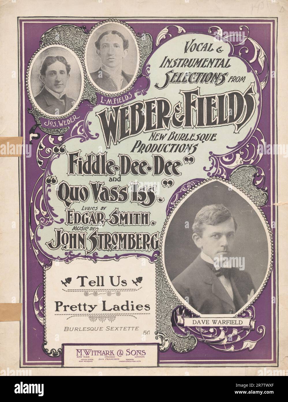 Sagen Sie Uns Pretty Ladies 1901 Stockfoto