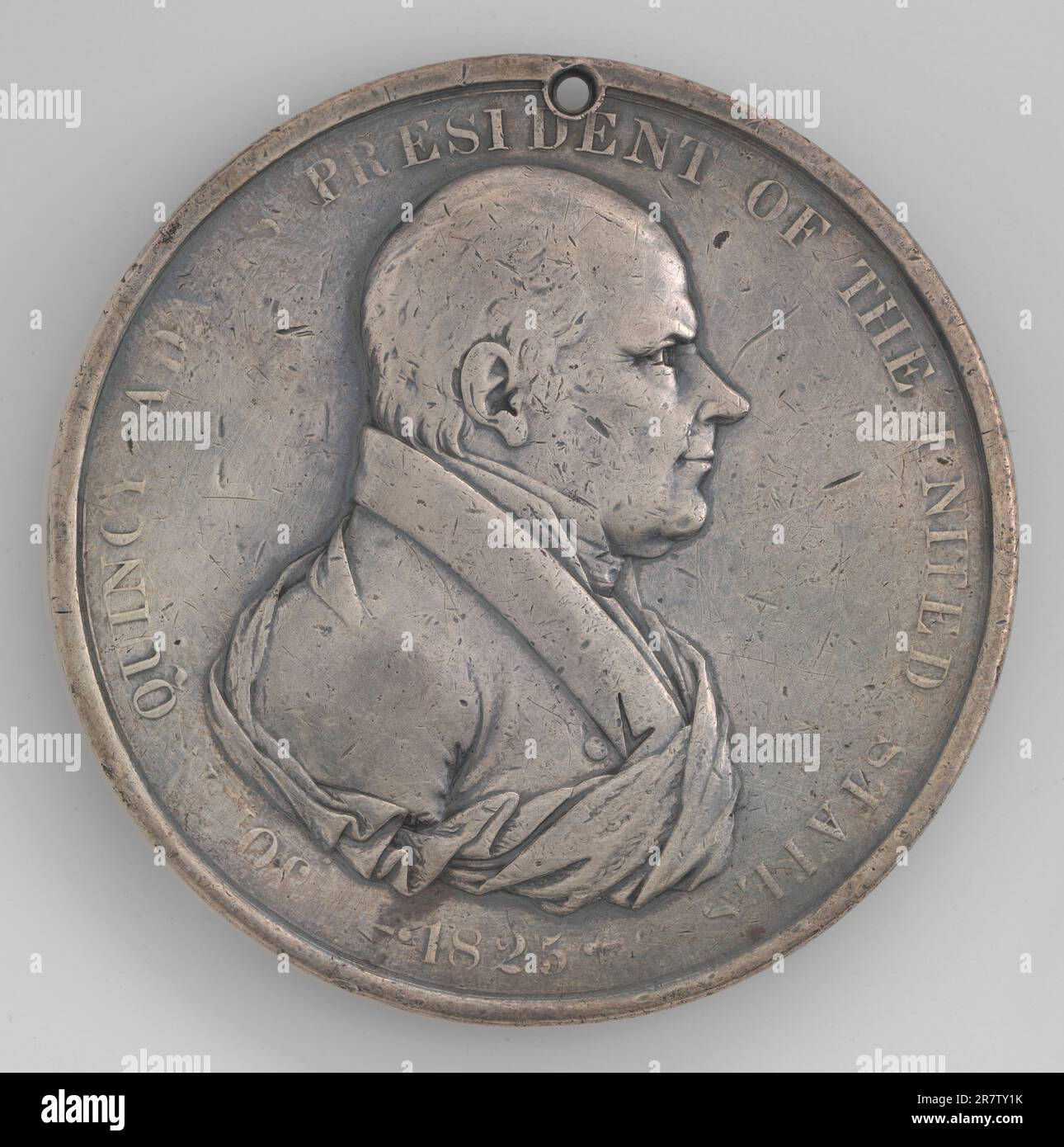 John Quincy Adams 1825-28; Medaille 1825 Stockfoto